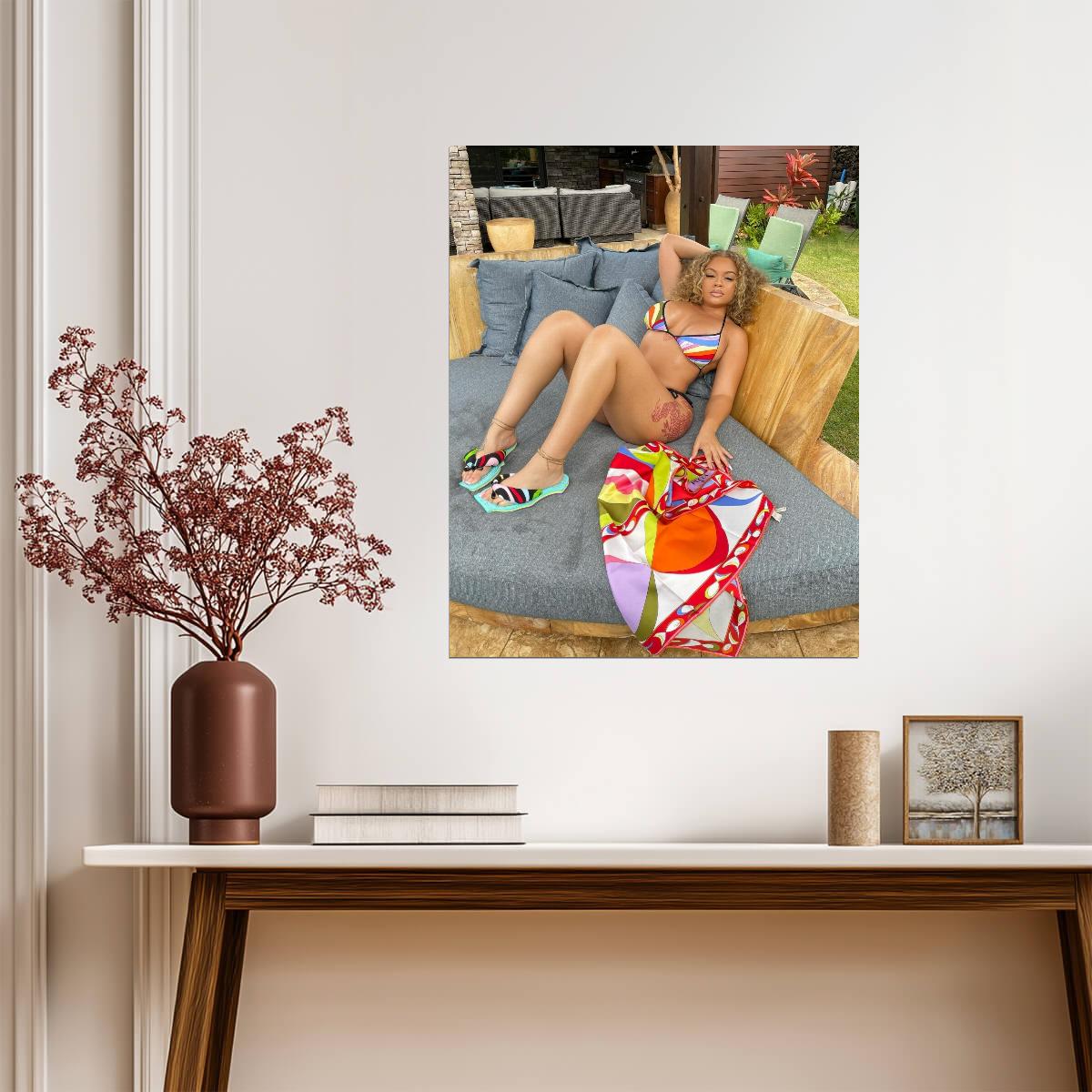 Latto American Rapper | Modern Hip Hop Music Poster | Sexy Celebrity Wall Art - Music Poster