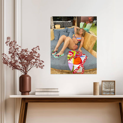 Latto American Rapper | Modern Hip Hop Music Poster | Sexy Celebrity Wall Art - Music Poster