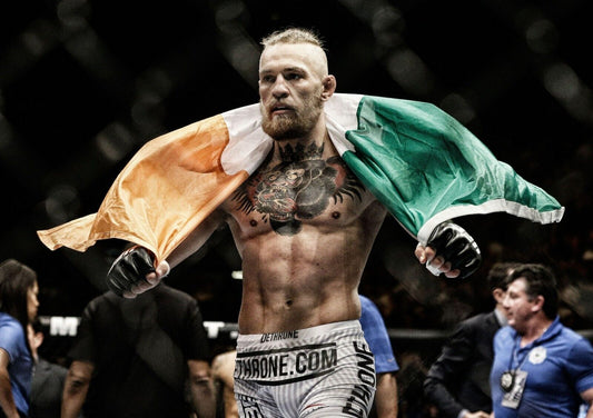 Conor McGregor Irish Flag Walkout | MMA Poster | UFC Notorious Fan Gift - Sports Poster