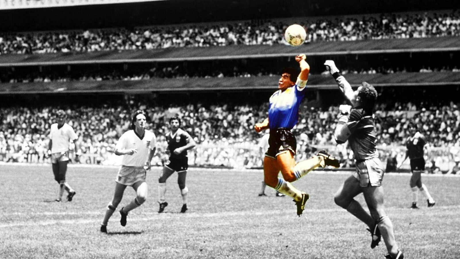 Diego Maradona The Hand of God | 1986 World Cup Soccer Poster | Argentina Football Legend Art - Sports Poster