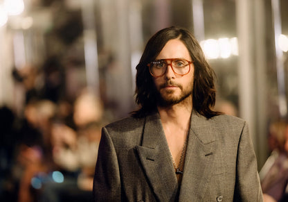 Jared Leto Portrait in Glasses | Modern Celebrity Wall Art | Music and Movie Star Poster - Music Poster