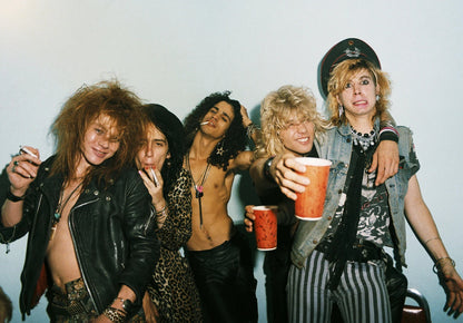 Guns N Roses Classic Lineup | Vintage 80s Rock Band Photo | Hard Rock Music Legend Poster - Music Poster