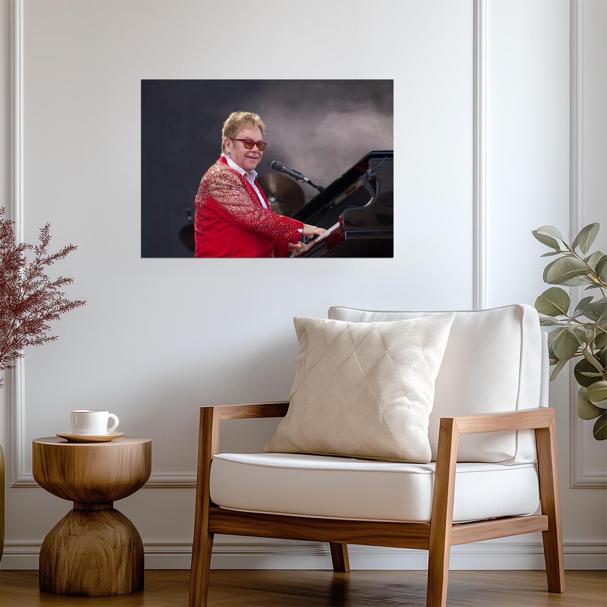 Elton John Live in Concert | Music Legend Performance Photo | Pop Rock Star Poster - Music Poster