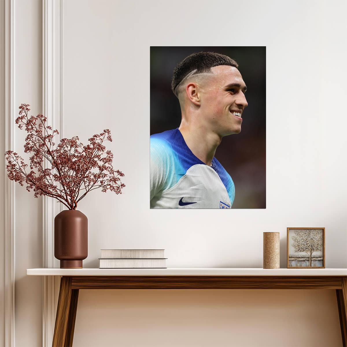 Phil Foden England National Team | Soccer Star Poster | Sports Wall Art - Sports Poster