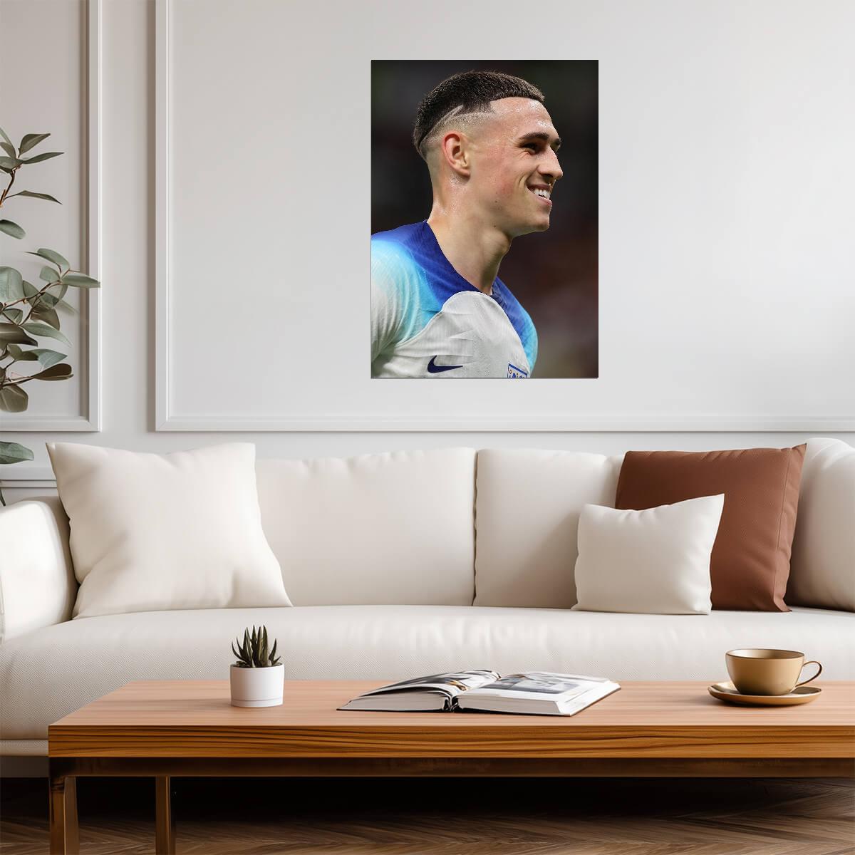 Phil Foden England National Team | Soccer Star Poster | Sports Wall Art - Sports Poster