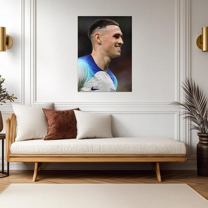 Phil Foden England National Team | Soccer Star Poster | Sports Wall Art - Sports Poster