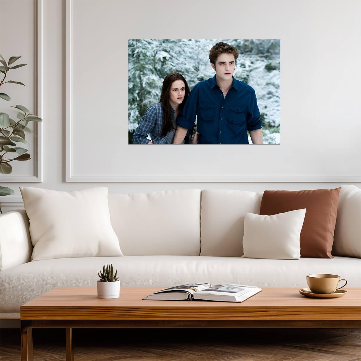 Twilight Saga Bella Swan & Edward Cullen | Movie Poster | Fantasy Romance Film Art - Movies & TV Poster