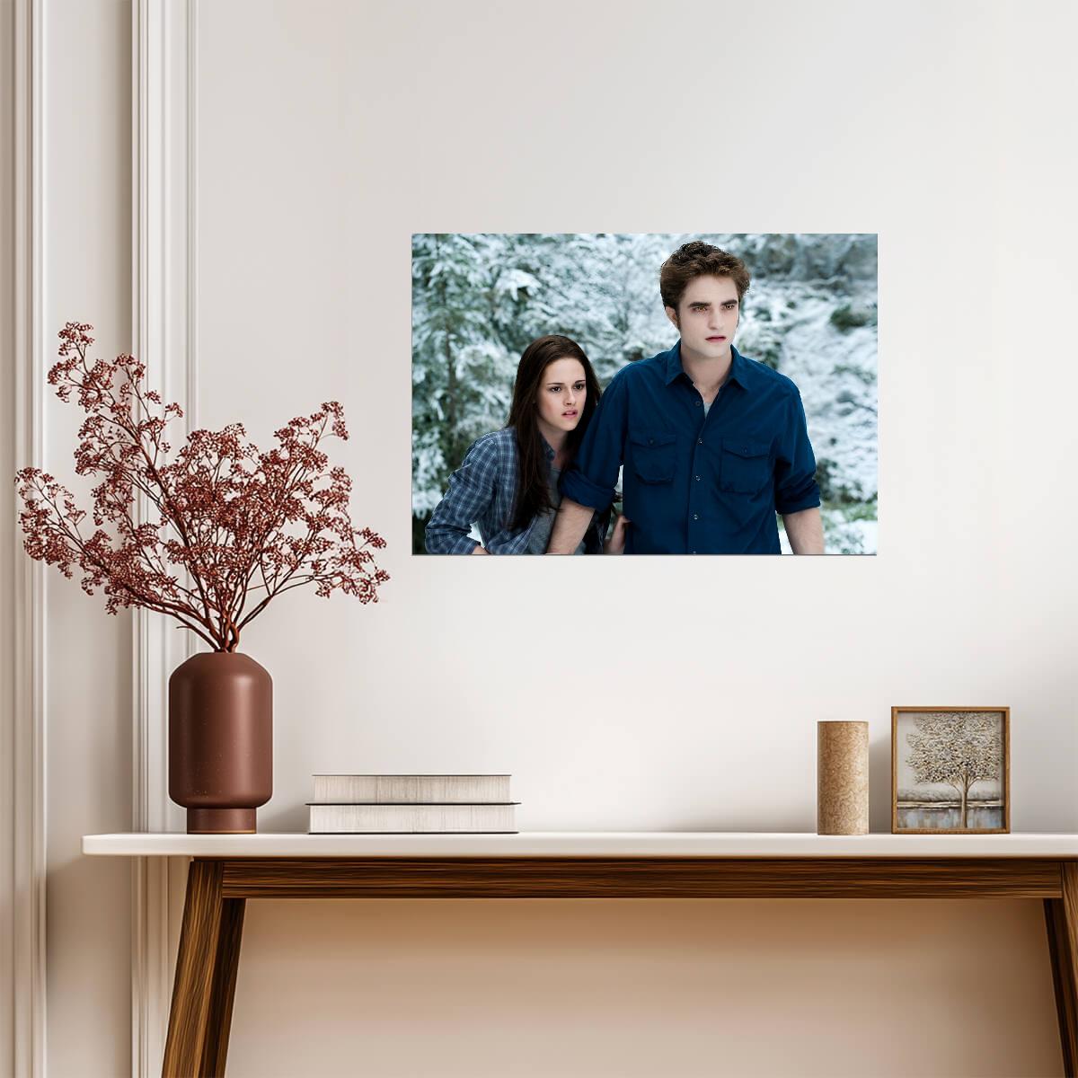 Twilight Saga Bella Swan & Edward Cullen | Movie Poster | Fantasy Romance Film Art - Movies & TV Poster