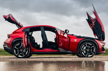 Ferrari Purosangue | Red Italian Super SUV Poster | Welcome Doors Open Display - Cars Poster