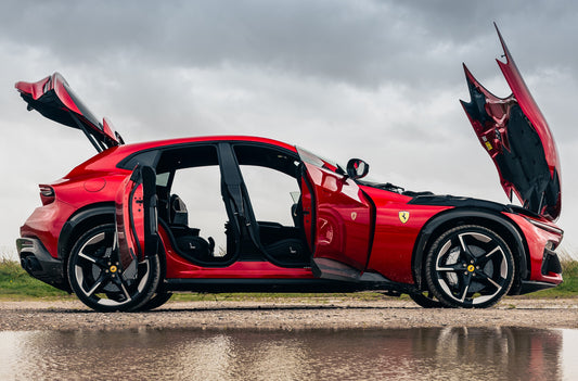 Ferrari Purosangue | Red Italian Super SUV Poster | Welcome Doors Open Display - Cars Poster