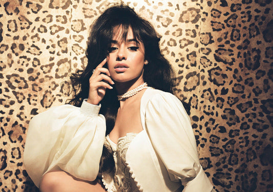 Camila Cabello Leopard Print Portrait | Pop Music Star Wall Art | Sexy Celebrity Photo Poster - Music Poster