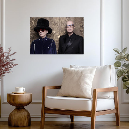 Pet Shop Boys Studio Portrait | Synth Pop Duo Art | Electronic Music Poster - Music Poster