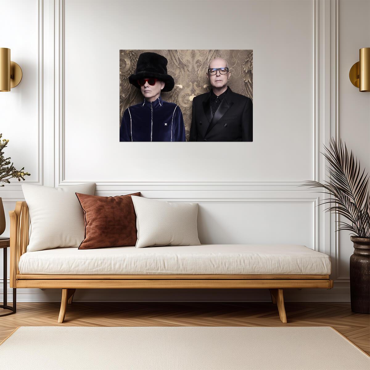 Pet Shop Boys Studio Portrait | Synth Pop Duo Art | Electronic Music Poster - Music Poster