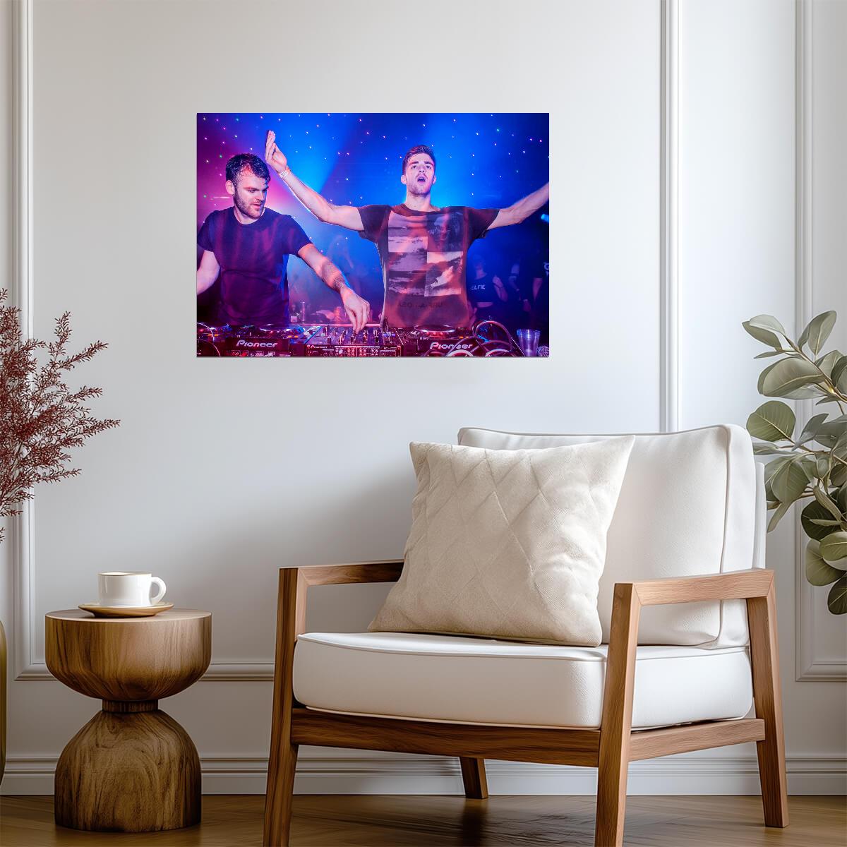 The Chainsmokers Live DJ Set | Concert Poster | EDM Music Duo Wall Art - Music Poster