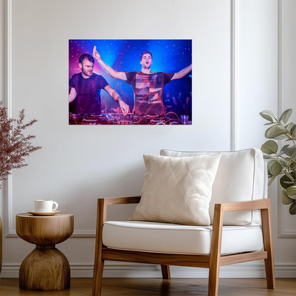 The Chainsmokers Live DJ Set | Concert Poster | EDM Music Duo Wall Art - Music Poster