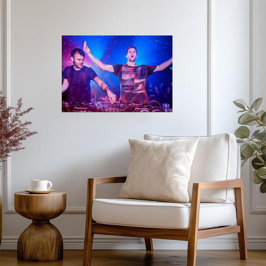 The Chainsmokers Live DJ Set | Concert Poster | EDM Music Duo Wall Art - Music Poster
