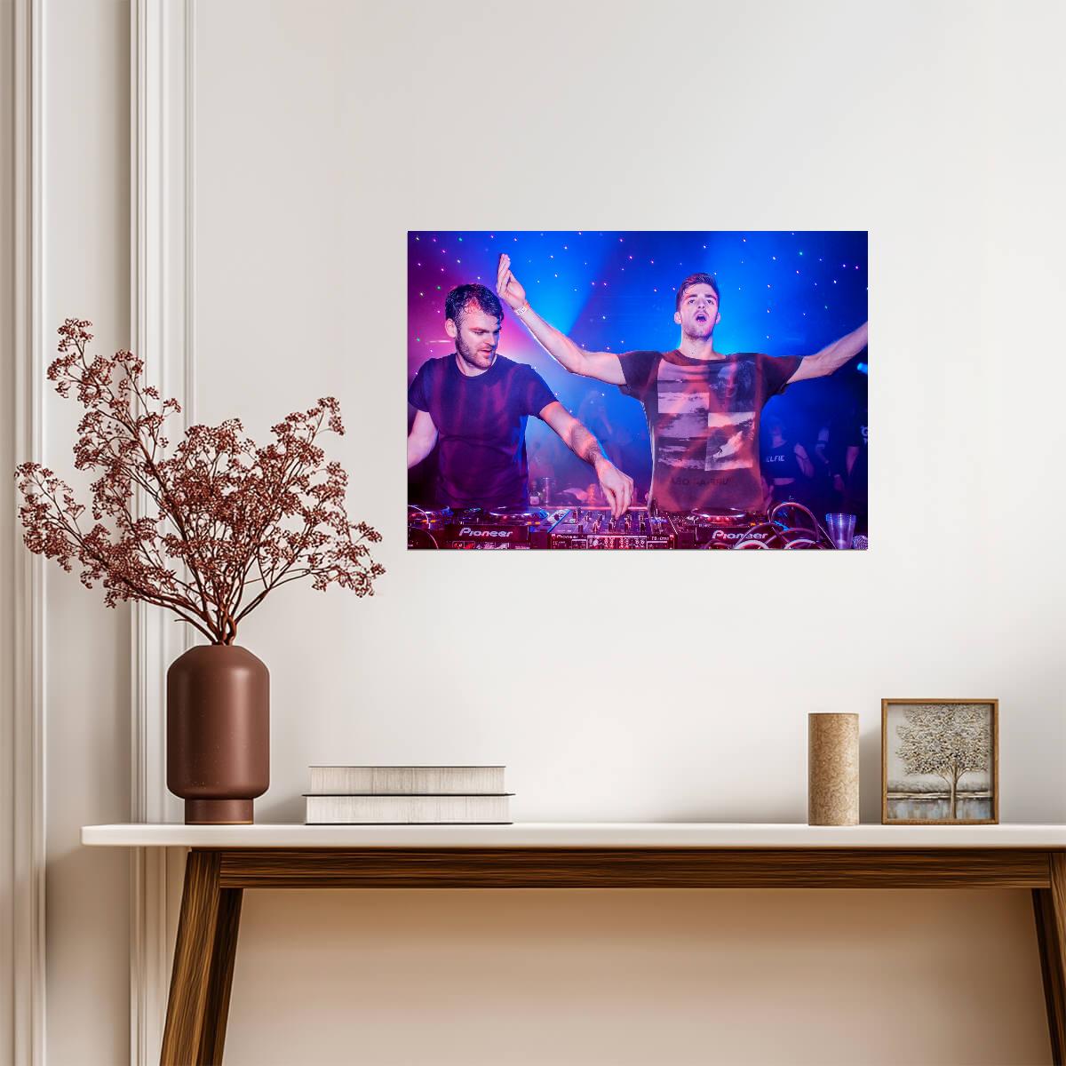 The Chainsmokers Live DJ Set | Concert Poster | EDM Music Duo Wall Art - Music Poster