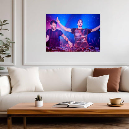 The Chainsmokers Live DJ Set | Concert Poster | EDM Music Duo Wall Art - Music Poster