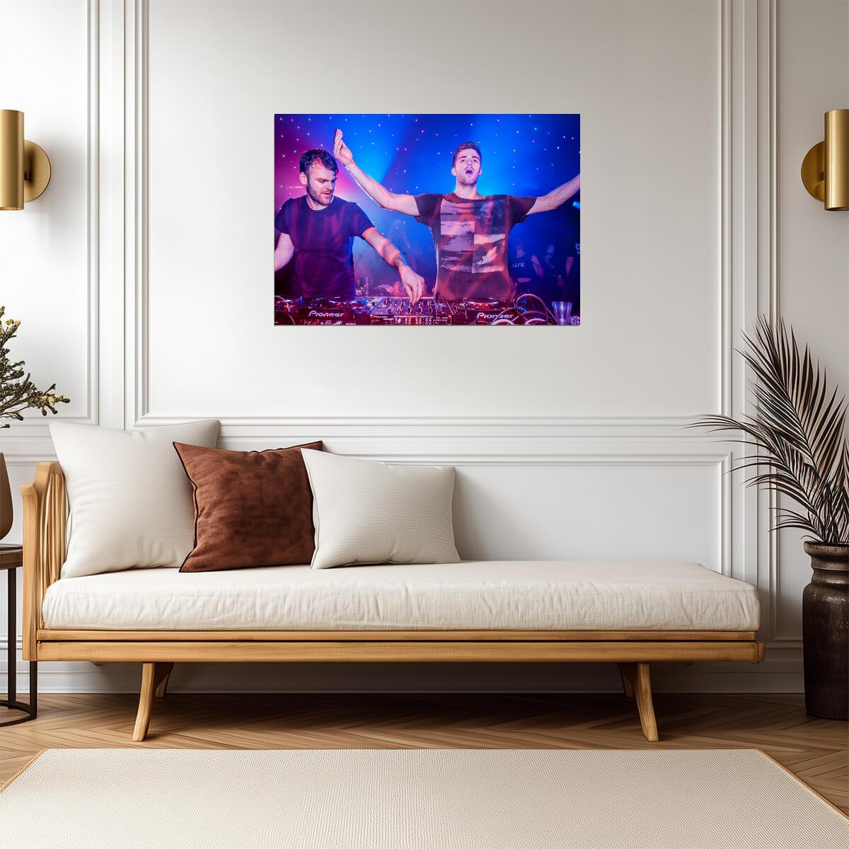 The Chainsmokers Live DJ Set | Concert Poster | EDM Music Duo Wall Art - Music Poster