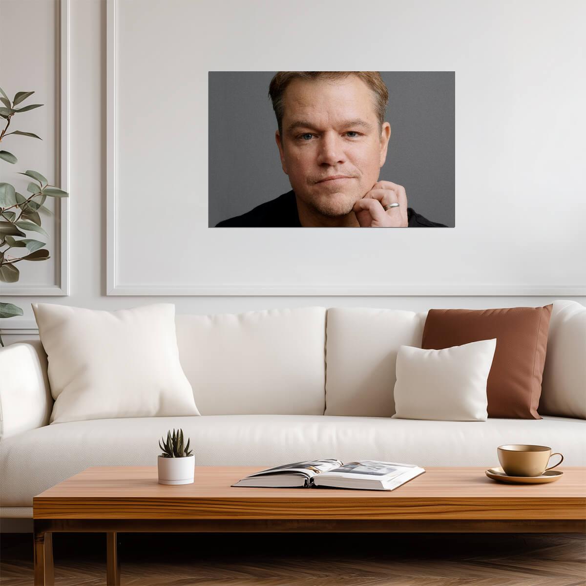 Matt Damon Poster | Actor Wall Art - Celebrities Poster
