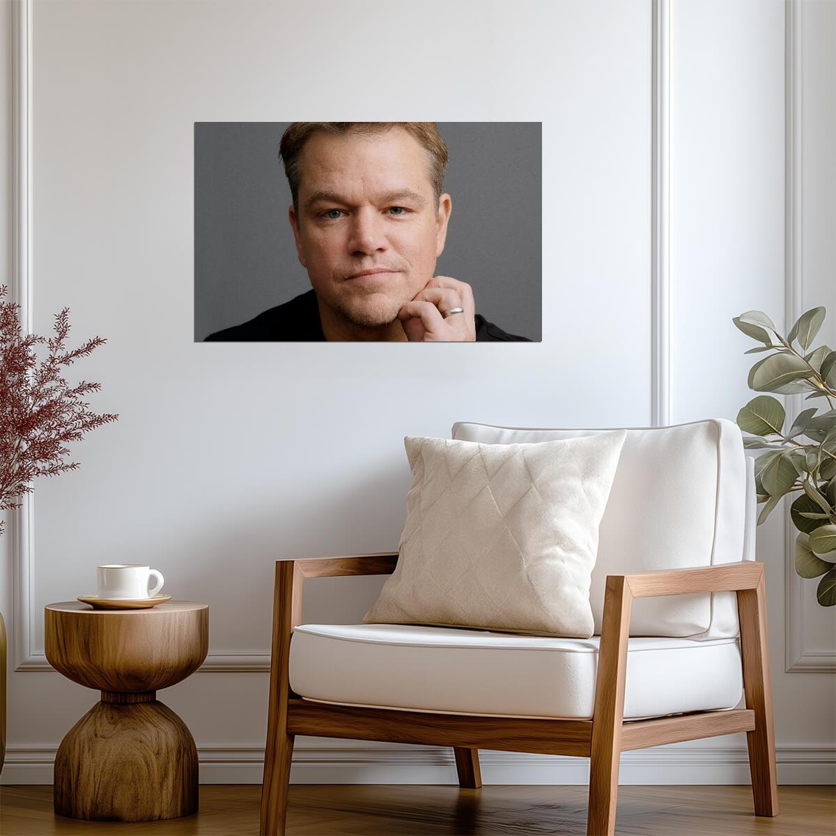 Matt Damon Poster | Actor Wall Art - Celebrities Poster