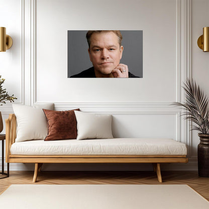 Matt Damon Poster | Actor Wall Art - Celebrities Poster