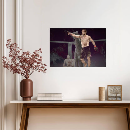 Khabib Nurmagomedov vs McGregor Victory Art | UFC Poster | The Eagle Print - Sports Poster