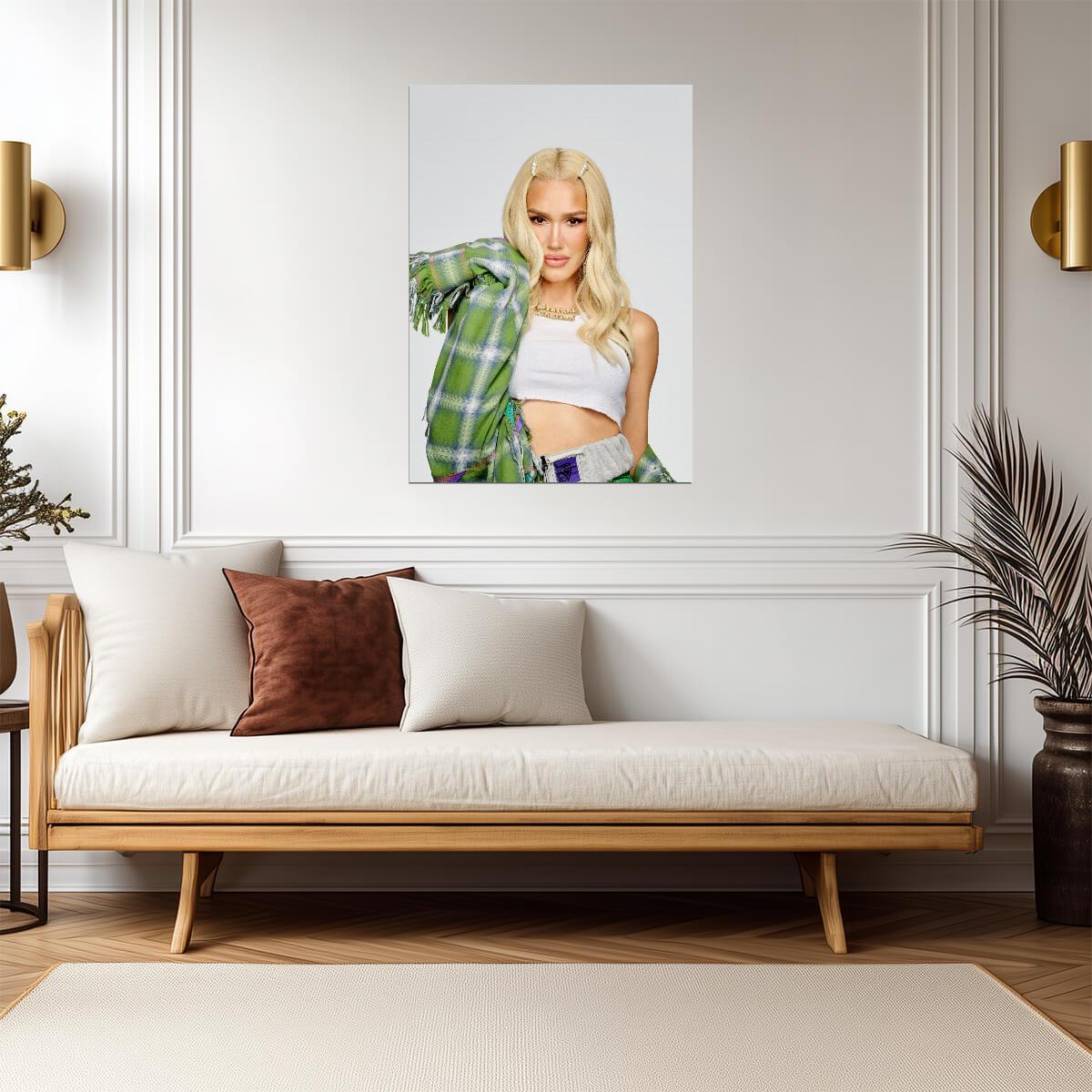 Gwen Stefani Modern Photoshoot | Pop Music Icon | Celebrity Portrait Poster - Music Poster