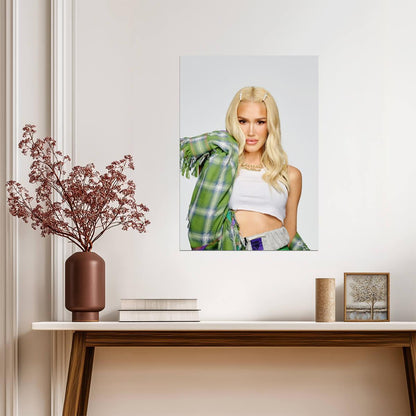 Gwen Stefani Modern Photoshoot | Pop Music Icon | Celebrity Portrait Poster - Music Poster