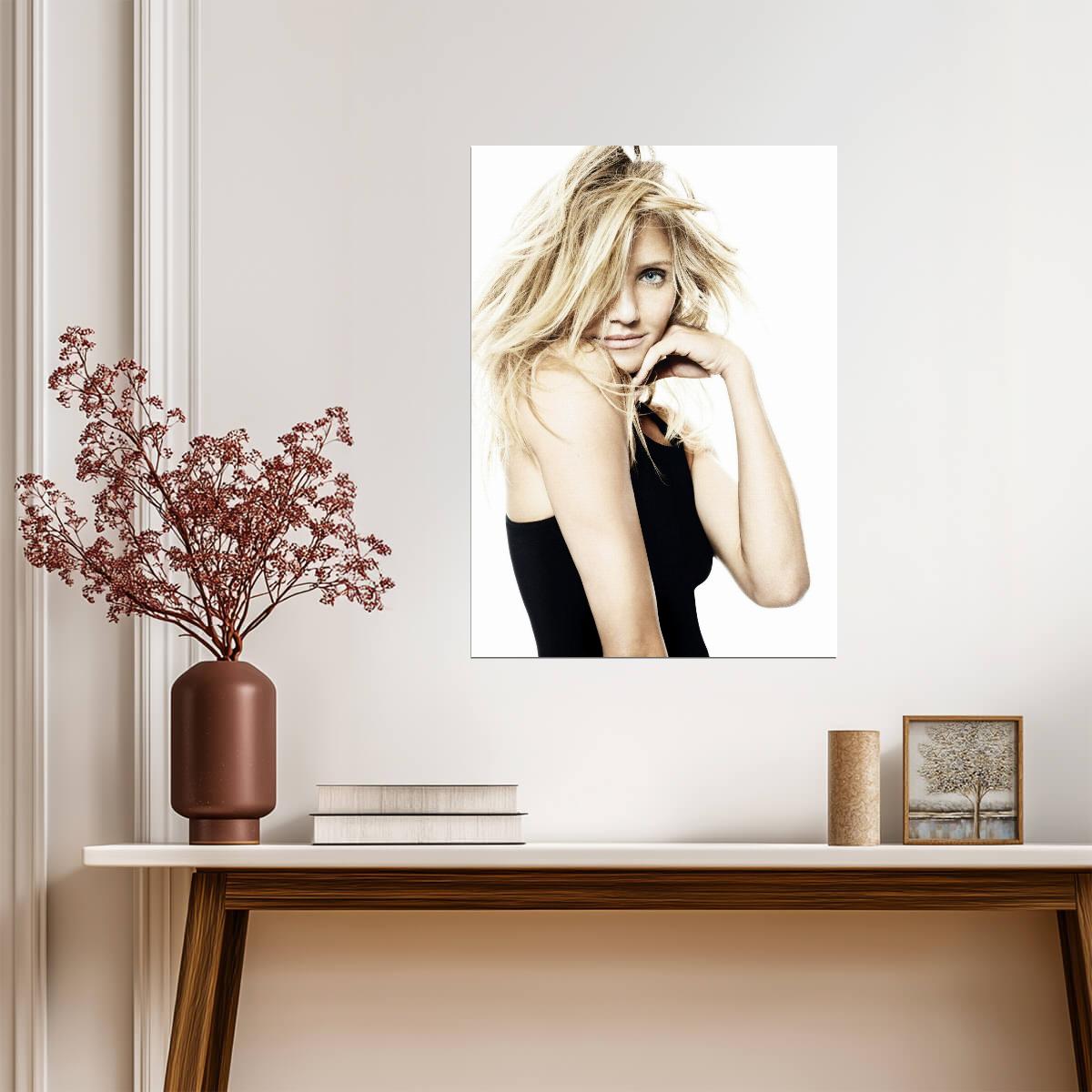 Cameron Diaz | 90s Film Icon | Celebrity Portrait Poster - Celebrities Poster