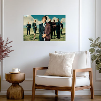 Better Call Saul Cast Poster | Saul Goodman Gus Fring Mike | TV Show Wall Art - Movies & TV Poster