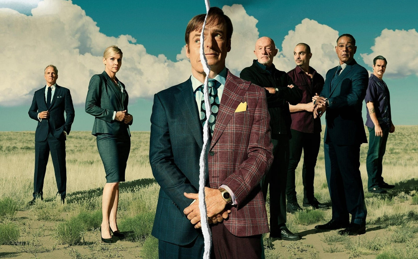 Better Call Saul Cast Poster | Saul Goodman Gus Fring Mike | TV Show Wall Art - Movies & TV Poster