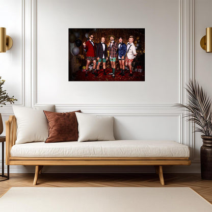 Backstreet Boys Holiday Party | Boy Band Music Poster | Festive Christmas Photoshoot - Music Poster