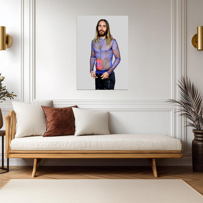 Jared Leto | Modern Rockstar Fashion | Celebrity Portrait Poster - Music Poster