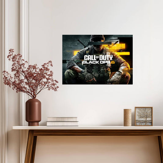 Call of Duty Black Ops 6 | Orange Tint Key Art | FPS Video Game Poster - Video Games Poster