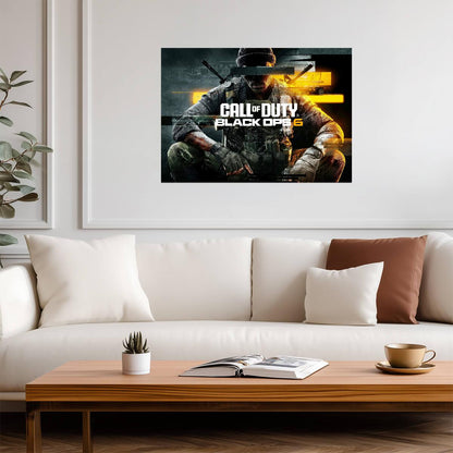 Call of Duty Black Ops 6 | Orange Tint Key Art | FPS Video Game Poster - Video Games Poster