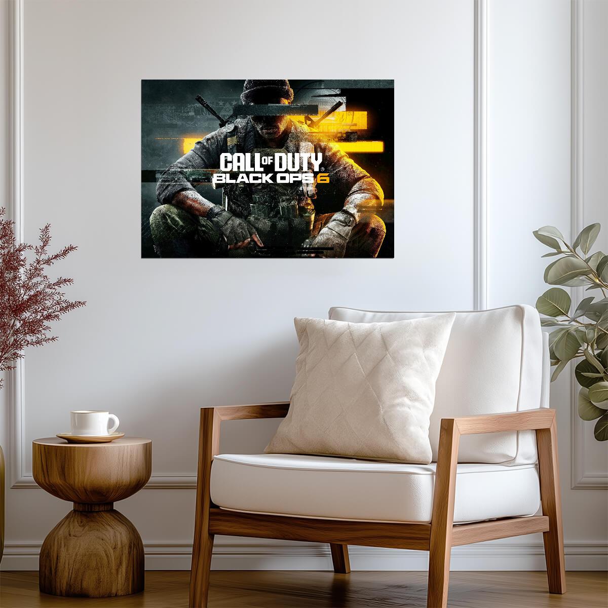 Call of Duty Black Ops 6 | Orange Tint Key Art | FPS Video Game Poster - Video Games Poster