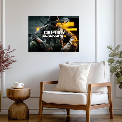 Call of Duty Black Ops 6 | Orange Tint Key Art | FPS Video Game Poster - Video Games Poster