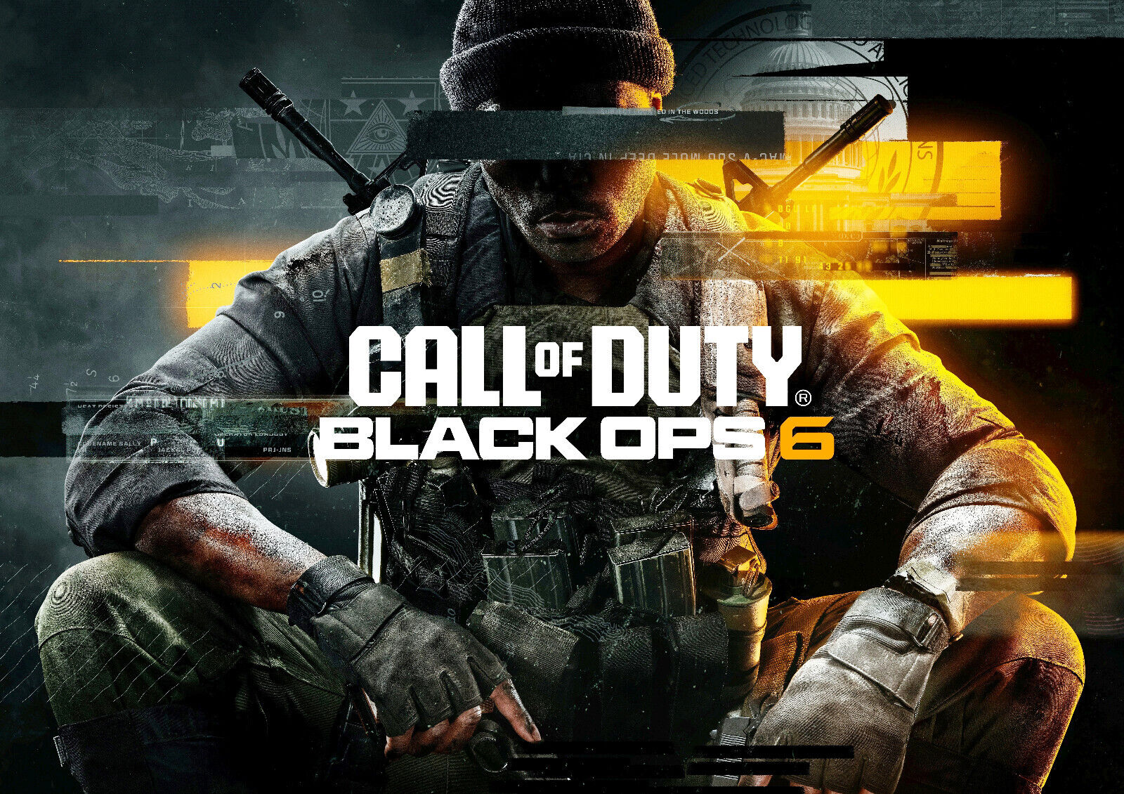 Call of Duty Black Ops 6 | Orange Tint Key Art | FPS Video Game Poster - Video Games Poster