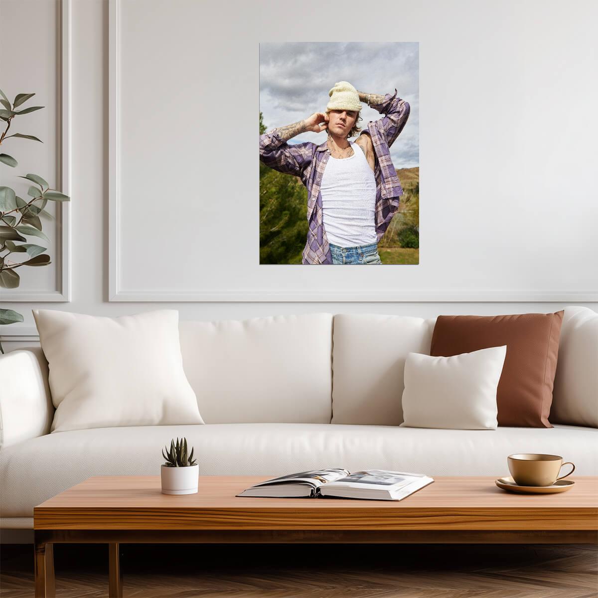 Justin Bieber Wall Art | Canadian Pop Singer Poster - Music Poster