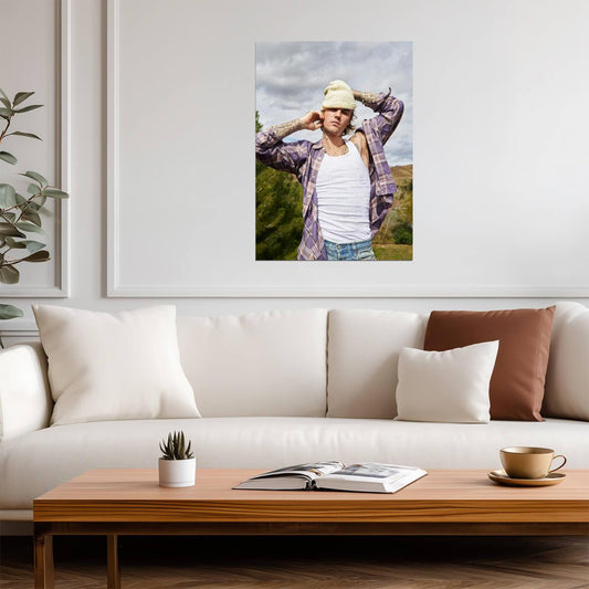 Justin Bieber Wall Art | Canadian Pop Singer Poster - Music Poster
