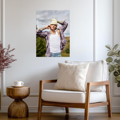 Justin Bieber Wall Art | Canadian Pop Singer Poster - Music Poster