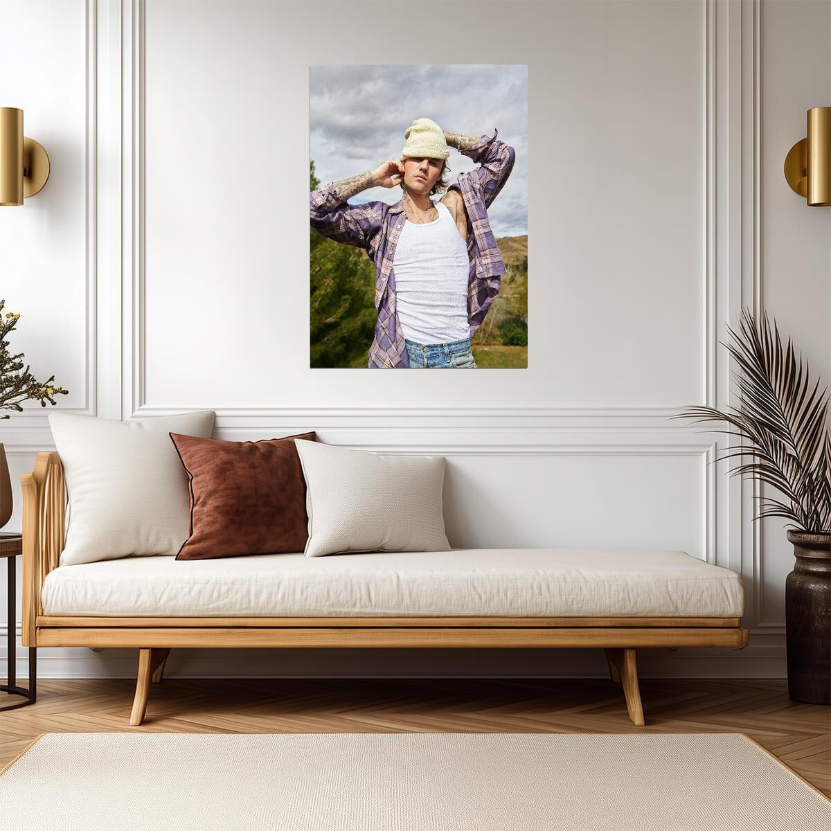 Justin Bieber Wall Art | Canadian Pop Singer Poster - Music Poster