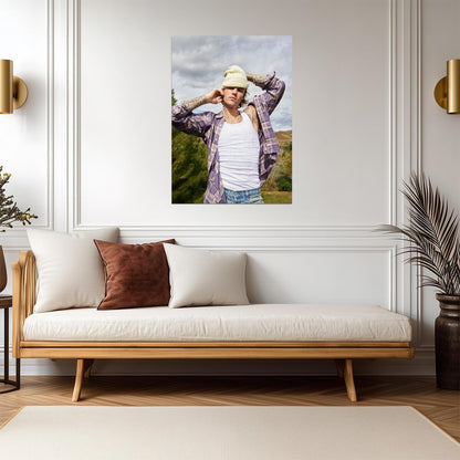 Justin Bieber Wall Art | Canadian Pop Singer Poster - Music Poster