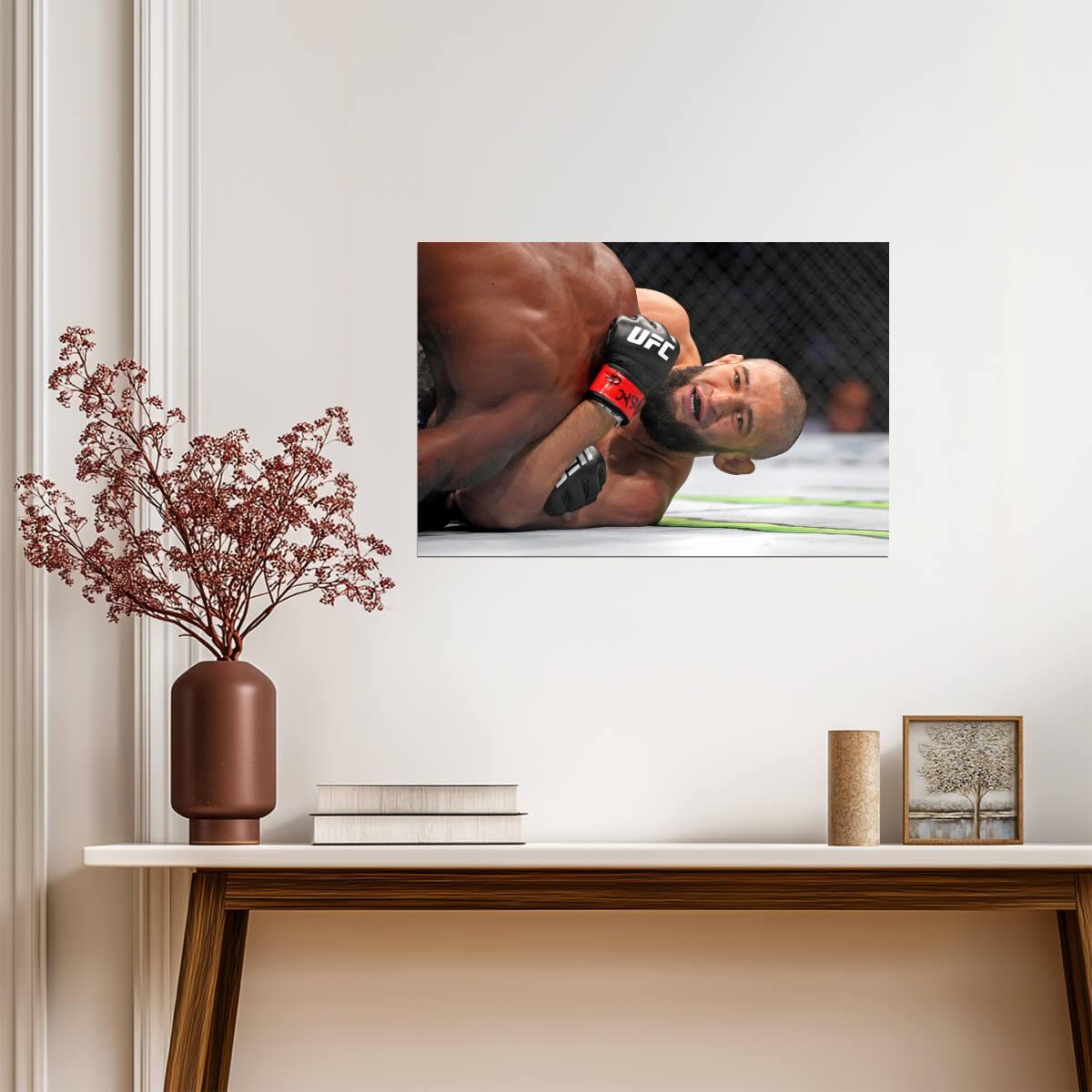 Khamzat Chimaev UFC | MMA Fighter Poster | Combat Sports Wall Art - Sports Poster