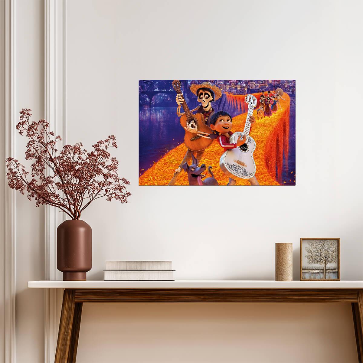 Coco | Day of the Dead Art | Cartoon Poster - Movies & TV Poster