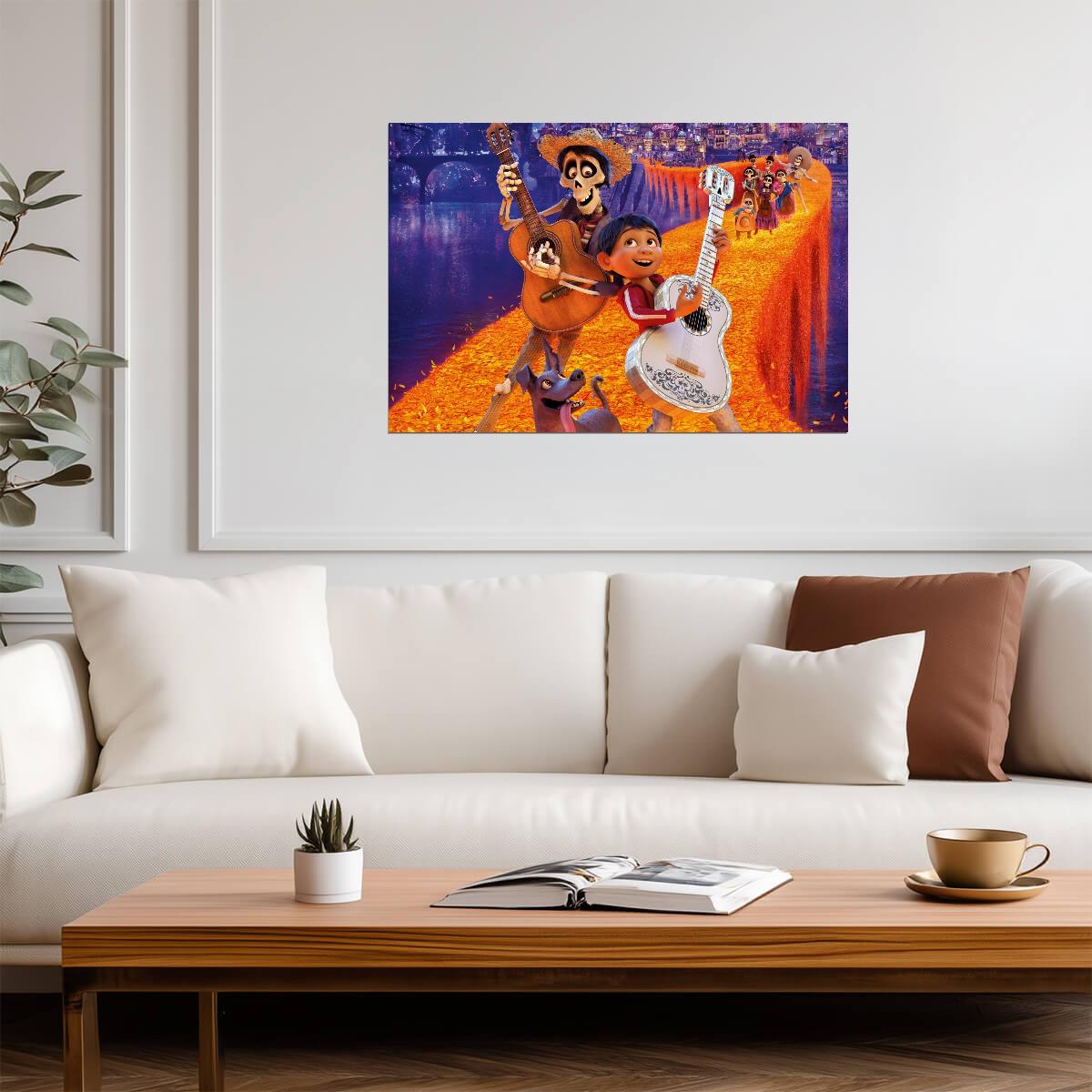 Coco | Day of the Dead Art | Cartoon Poster - Movies & TV Poster