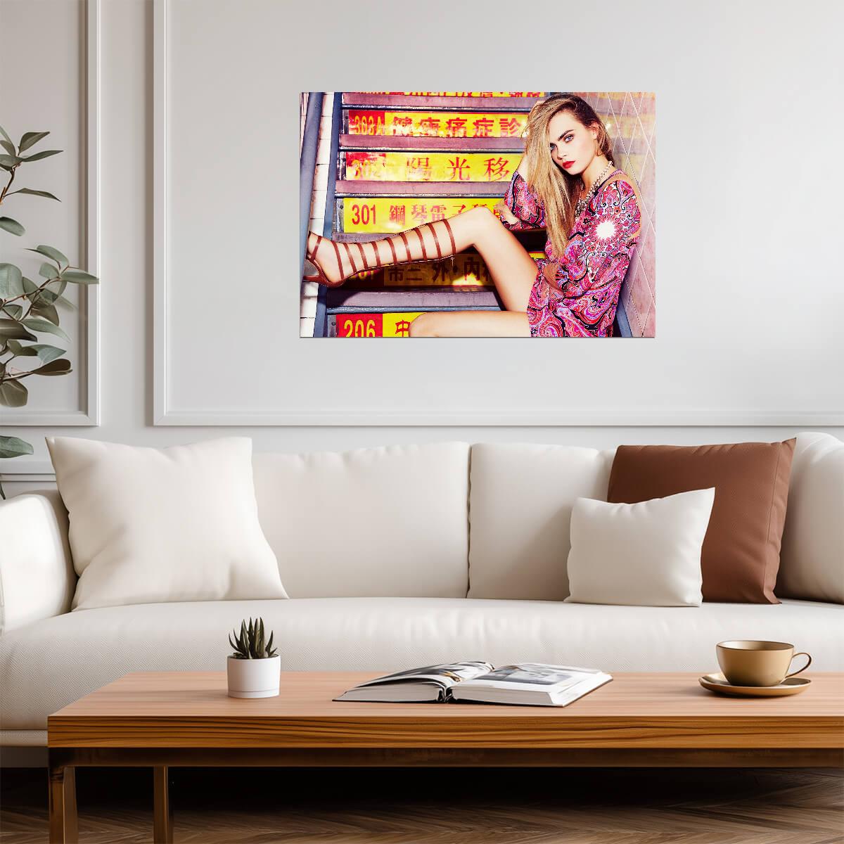 Cara Delevingne | Runway Model Art | Star Poster - Celebrities Poster