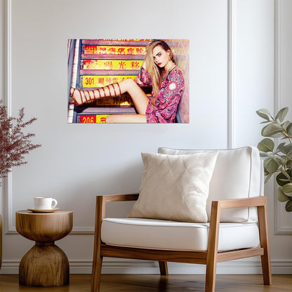 Cara Delevingne | Runway Model Art | Star Poster - Celebrities Poster
