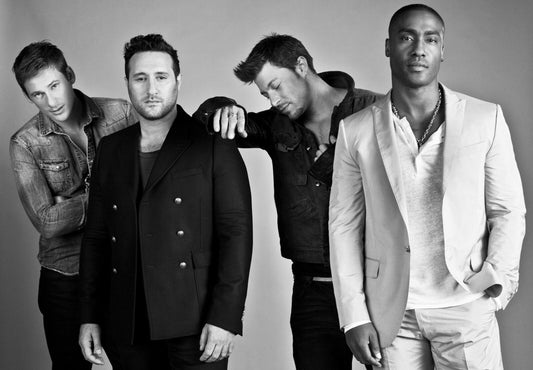 Blue Boy Band | Black and White Portrait | Band Poster - Music Poster